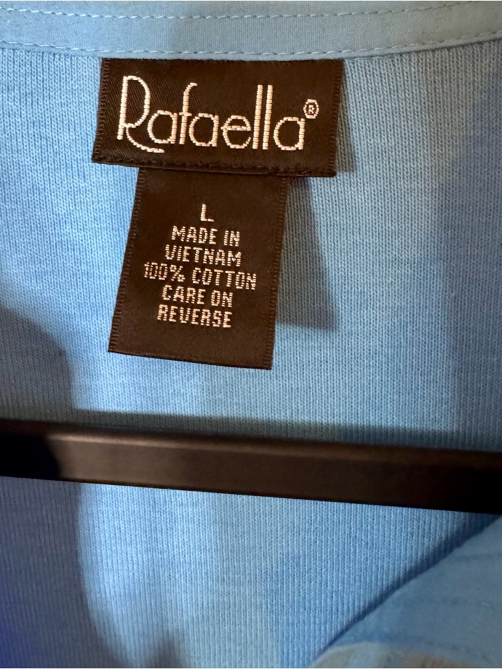 Rafaella Blue 100% Cotton Shirt  **NWT** - Picture 4 of 8